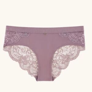 NWT ThirdLove Purple Chic Feminine Dainty Fairy Sexy Lace Back Cheeky Panties L